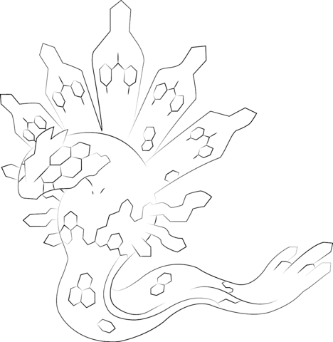 Zygarde In 50 Percent Form Coloring Page